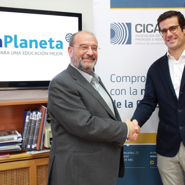 aulaPlaneta firma un acuerdo de colaboración con CICAE, la Asociación de Colegios Privados e Independientes