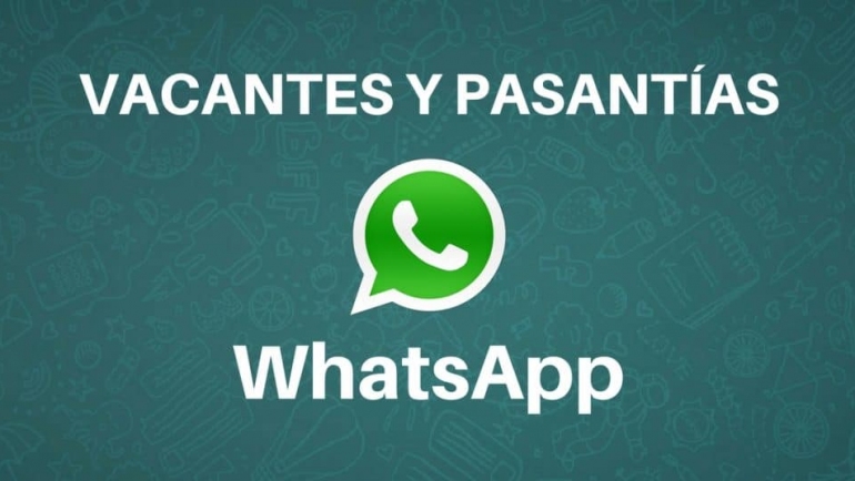 Unete a WhatsApp – vacantes y pasantías disponibles !
