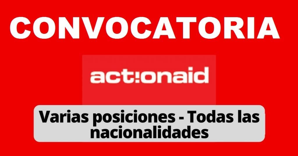 Convocatoria internacional con la estructura Actionaid