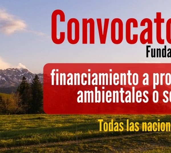 Convocatoria para financiar proyectos ambientales o sociales & categoría