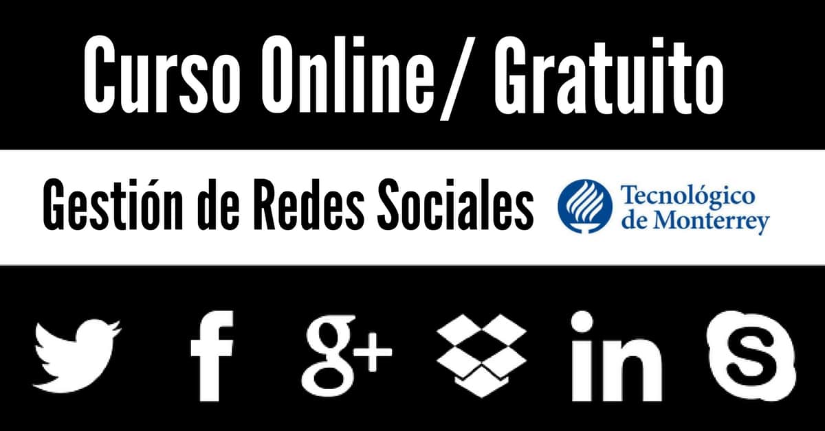 Curso online y regalado: administración de redes sociales